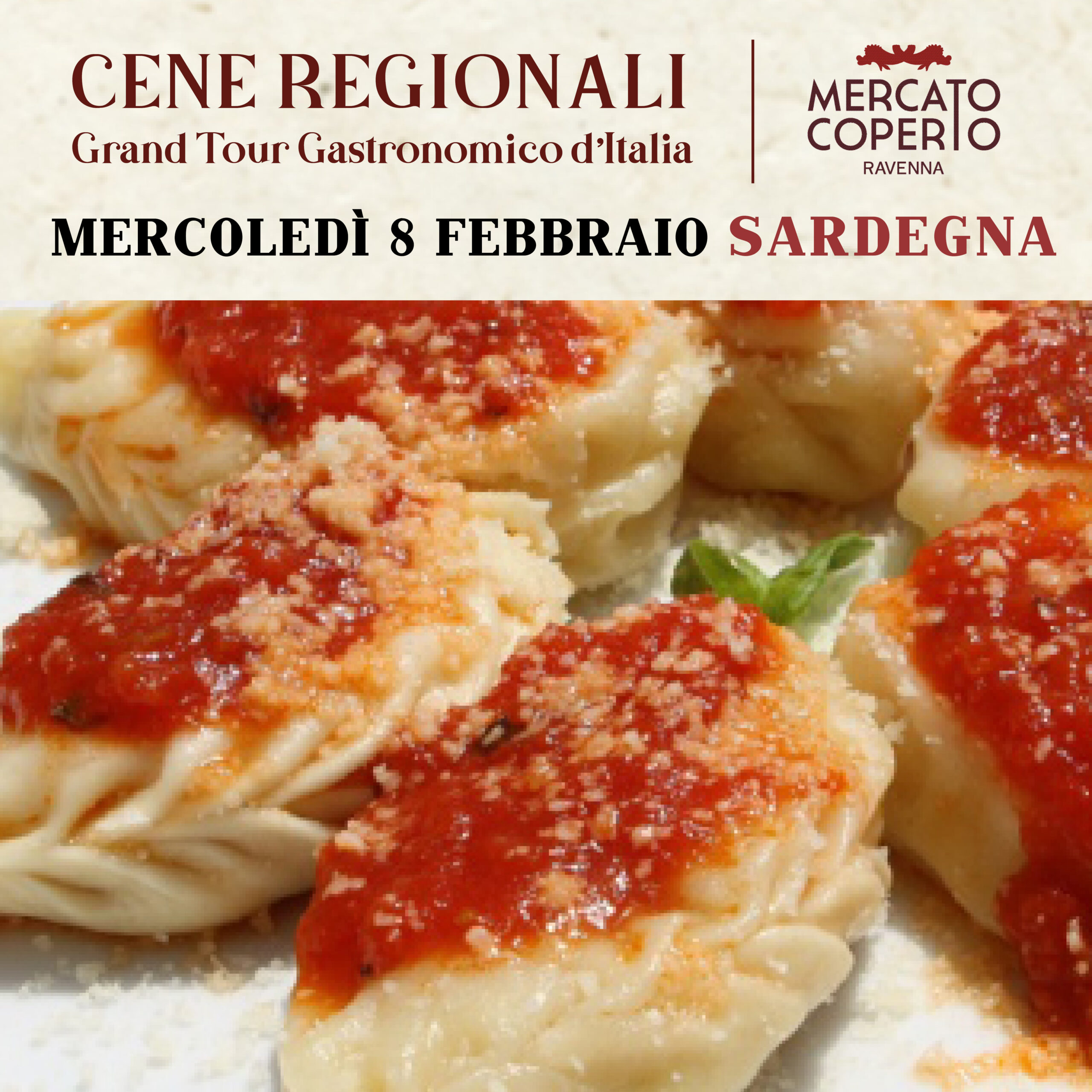 SARDEGNA CENE REGIONALI Grand Tour gastronomico d’Italia